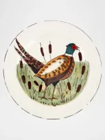 Vietri Wildlife Pheasant Dinner Plate In Multi