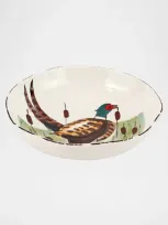 Vietri Wildlife Pheasant Pasta Bowl In Multi