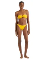 Vilebrequin Solid Sculpt Bikini Bottom In Mangue