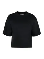 Vince Cotton Crew-neck T-shirt In Black