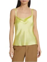 Vince Women's Satin Cowlneck Cami In Melon Dew