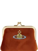 Vivienne Westwood Frame Coin Purse In Buff