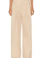 Wardrobe.nyc Wide-leg Cotton Trousers In Khaki