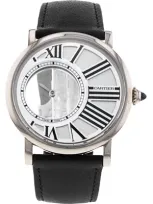 Watchfinder & Co. Cartier  2013 Rotonde Leather Strap Watch, 42mm In Silver