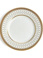 Wedgwood Renaissance Grey Plate In Gold