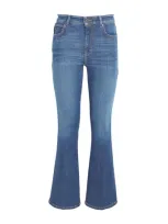 Weekend Max Mara Cropped Flared Jeans In Blue