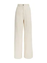 Weekend Max Mara Wide-leg Jeans In Beis Claro