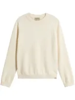 Woolrich Long Sleeve Cashmere Knit Top In White