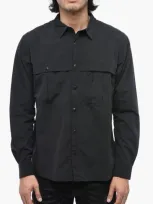 Woolrich Nylon Trail Shirt In Black