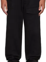 Yohji Yamamoto Black Scandal Katsuragi No Tuck W Cargo Pants In 3 Black