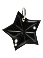 Yohji Yamamoto Star-shape Keyring In Black