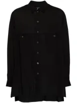 Y's Long-sleeved Shirt In Black