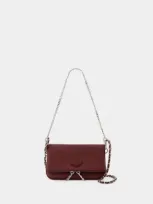 Zadig & Voltaire Rock Nano Shoulder Bag -  - Leather - Bordeaux In Grey