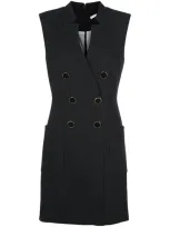 Veronica Beard Doreen Sleeveless Blazer Dress In Black