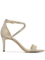 Michael Michael Kors Glittered Sandals In Gold