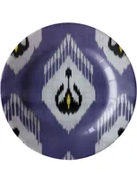 Les-ottomans Ikat Ceramic Plate (19cm) In Blue