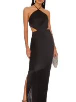 Amanda Uprichard X Revolve Celosia Gown In Black