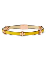 Tory Burch Eleanor Station Hinge Bracelet In Copper