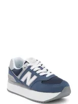 New Balance 574 Sneaker In Vintage Indigo/ Rain Cloud