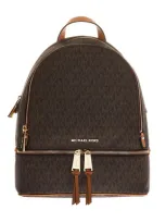 Michael Michael Kors Micheal Kors Leather Backpack Rhea In Grey