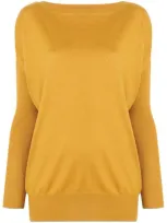 Snobby Sheep Long-sleeve Fitted Sweater - Yellow