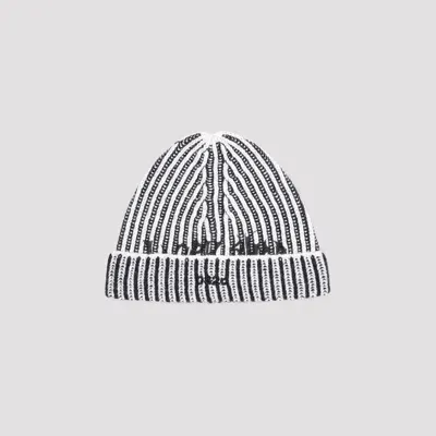 032c Crusader Ribbed Beanie In Black White