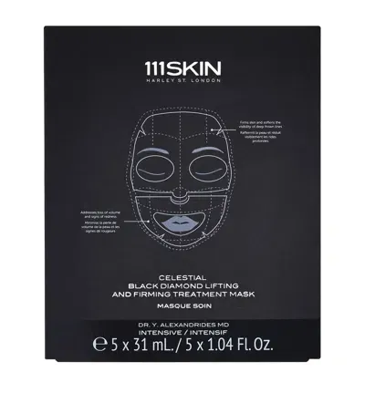 111skin Celestial Black Diamond Lifting And Firming Treatment Mask Set In White