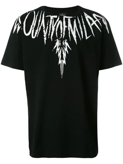 Marcelo Burlon County Of Milan County Wing Cotton-jersey T-shirt In Black