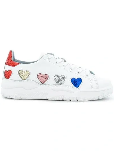 Chiara Ferragni Embellished Roger Sneakers In White