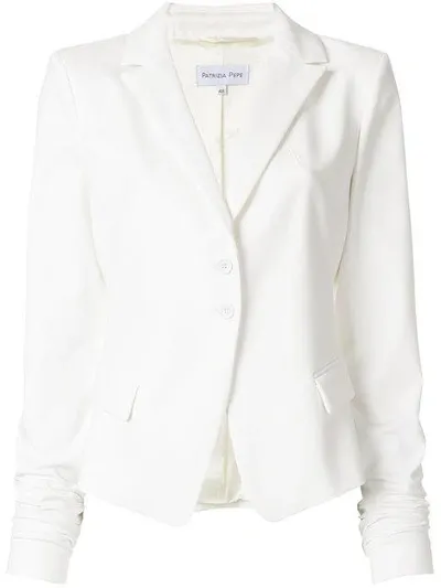 Patrizia Pepe Fitted Blazer In White