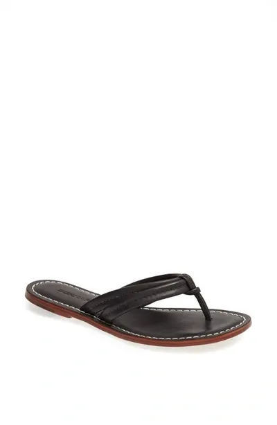 Bernardo Miami Two Strap Thong Sandals In Black