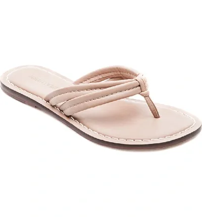 Bernardo Miami Two Strap Thong Sandals In Blush