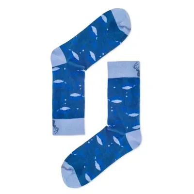 Aloha From Deer Men's Blue Under The Sea Cotton Socks