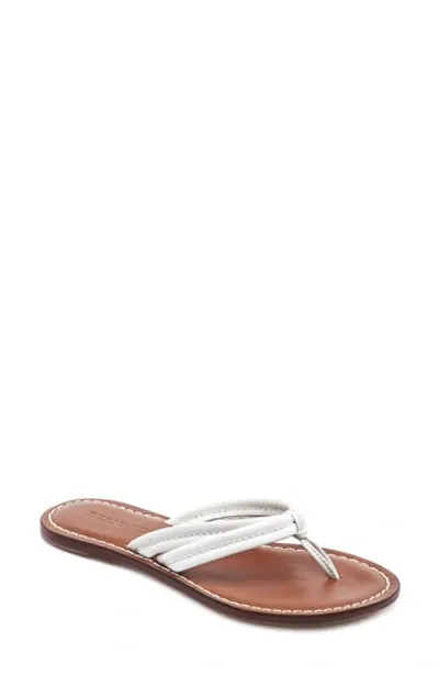 Bernardo Miami Two Strap Thong Sandals In White