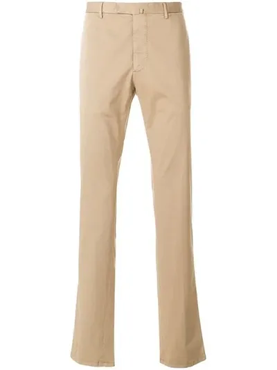 Biagio Santaniello Straight-leg Chinos In Neutrals