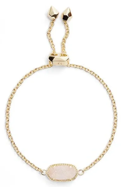 Kendra Scott Elaina Station Bracelet In Gold/iridescent Drusy