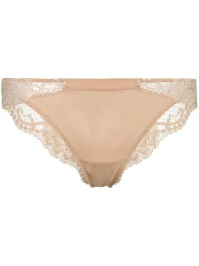 La Perla Beige Souple Brazilian Briefs In Nude