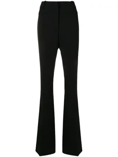 Tom Ford Mid-rise Flared Trousers In Black