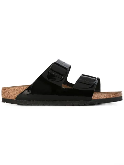 Birkenstock Arizona Patent Sandals In Black