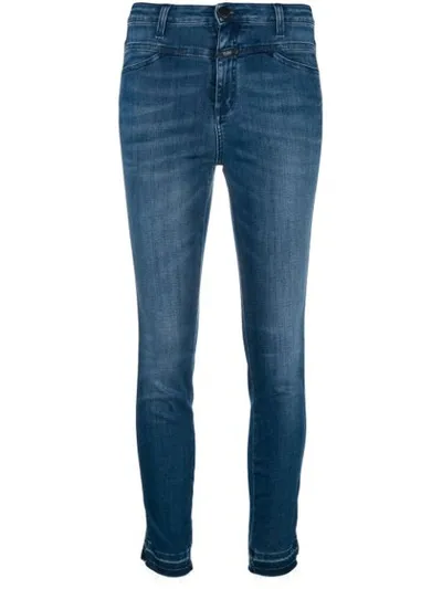 Closed Denim Straight Leg Jeans In Blue