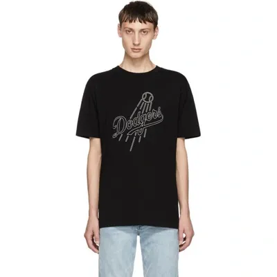 Marcelo Burlon County Of Milan La Dodgers Cotton T-shirt In Black White