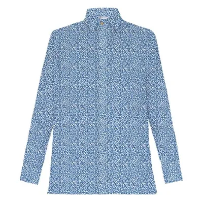 My Pair Of Jeans Women's Blue / White / Black Jane Blue Printed Shirt