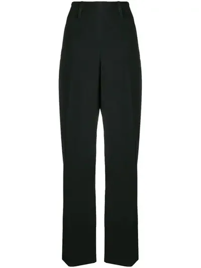 Lemaire Black High Waist Straight Leg Jeans