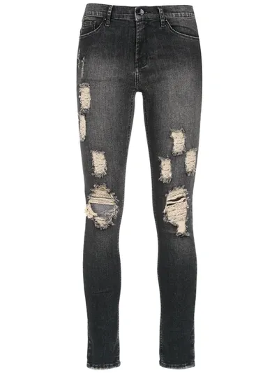 Amapô Rocker Three Skinny Jeans In Black