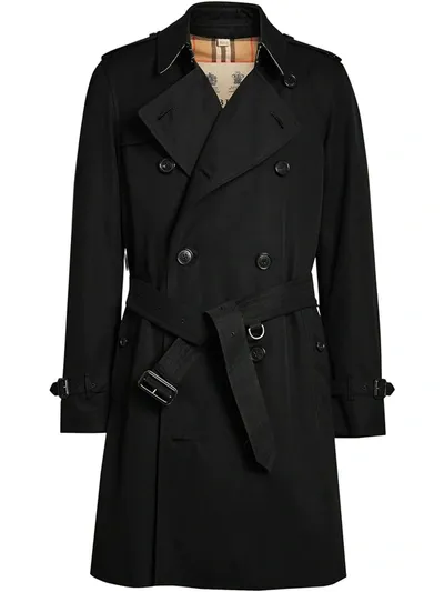 Burberry The Chelsea Heritage Trench Coat In Black