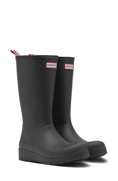 Hunter Original Play Tall Waterproof Rain Boot In Black