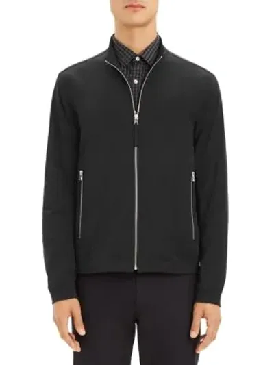 Theory Men's Tremont Neoteric Zip-front Jacket In Black