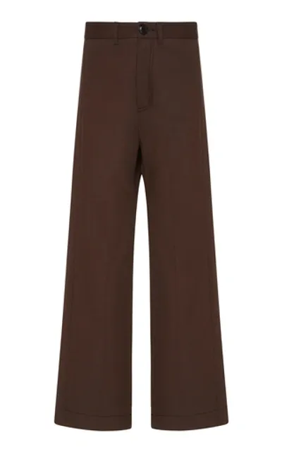 Sea Stevie Cotton Sailor Pant In Brown