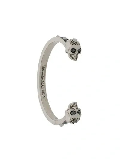 Alexander Mcqueen Womens Silver Metal Bracelet