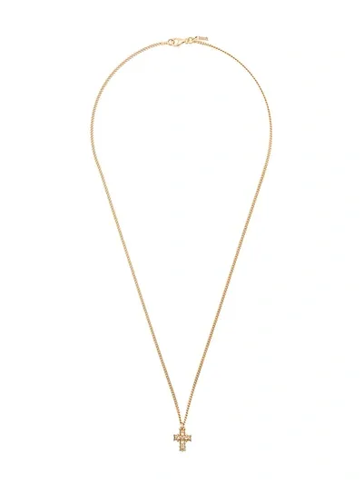 Emanuele Bicocchi Cross Pendant Necklace In Gold